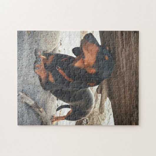 Yoga hond legpuzzel (Horizontaal)