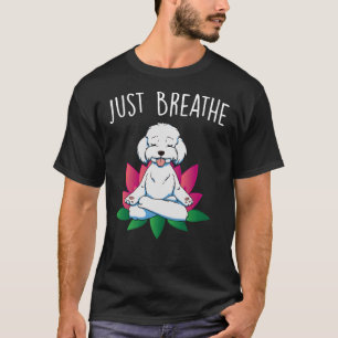 Yoga Hond Poedel Meditatie Ontwerp T- T-shirt