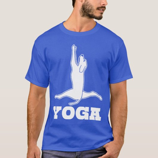 Yoga Hond Spagat Meditatie vriend jongen T-shirt (Voorkant)