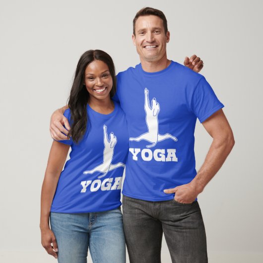 Yoga Hond Spagat Meditatie vriend jongen T-shirt (Unisex)