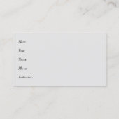 Yoga Hoofdstand Pose Visitekaartje (Achterkant)