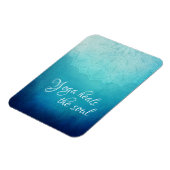 Yoga hoort de Soul Text met Blue Mandala Magneet (Linkerzijde)
