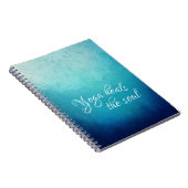 Yoga hoort de Soul Text met Blue Mandala Notitieboek (Rechterzijde)