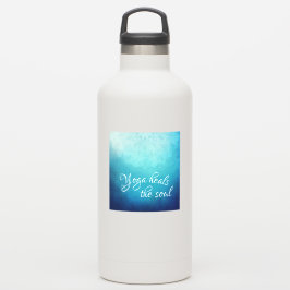 Yoga hoort de Soul Text met Blue Mandala Sticker