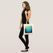 Yoga hoort de Soul Text met Blue Mandala Tote Bag (Voorkant (model))