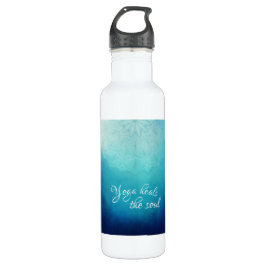 Yoga hoort de Soul Text met Blue Mandala Waterfles