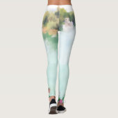 Yoga Hosen - weiss-mint Leggings (Achterkant)