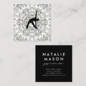 Yoga Houden | Yoga Instructeur Vierkante Visitekaartje (Voorkant / Achterkant)