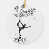 Yoga-houding Keramisch Ornament (Voorkant)