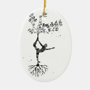 Yoga-houding Keramisch Ornament