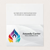 Yoga-houding | Kleuren Visitekaartje (Buitenkant ongevouwen)