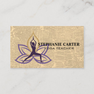 Yoga-houding Lotusbloem Logo Visitekaartje