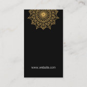 Yoga-houding | Mandala-patroon Visitekaartje (Achterkant)