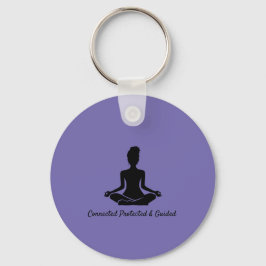 Yoga houding Mindfulness Meditatie quote Sleutelha Sleutelhanger
