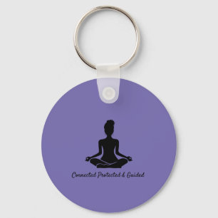 Yoga houding Mindfulness Meditatie quote Sleutelha Sleutelhanger