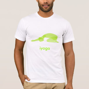 Yoga houding, neerwaartse houding t-shirt