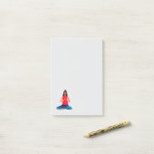 Yoga houding  post-it® notes (Op bureau)