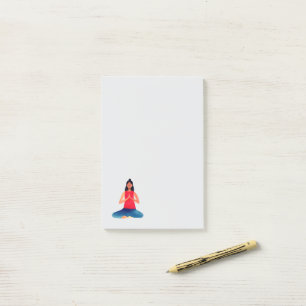 Yoga houding post-it® notes