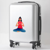 Yoga houding sticker (Koffer)