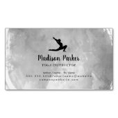 Yoga-houding |  Waterverf Borstel Magnetisch Visitekaartje (Voorkant)