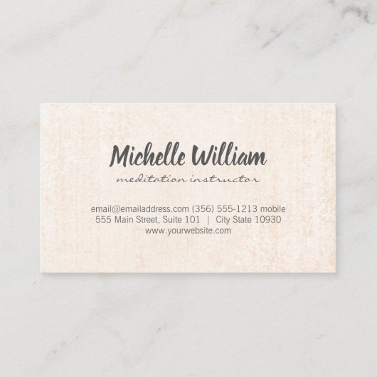 Yoga houding zitten | Mandala Pattern Visitekaartje (Achterkant)