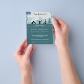 Yoga houdingen & landschap - Yoga Instructeur Flyer (Hand)