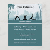 Yoga houdingen & landschap - Yoga Instructeur Flyer (Voorkant)