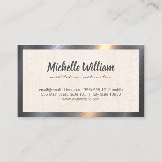 Yoga-houdingen | Mandala-patroon Visitekaartje (Achterkant)