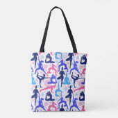 Yoga-houdingen Tote Bag (Achterkant)