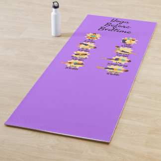 Yoga-houdingen voor het slapengaan Routine-houding Yogamat