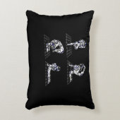 Yoga-houdingen voor ruimtevaartastronauten accent kussen (Voorkant(Verticaal))