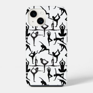 Yoga-houdingspatroon 01.w BG iPhone 14 Hoesje