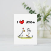 Yoga-Hühner Briefkaart (Staand voorkant)