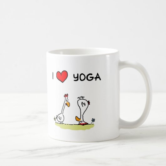 Yoga-Hühner Koffiemok (Rechts)