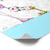 Yoga Humor Print, grappige vrouwelijke humor Poster (Hoek)