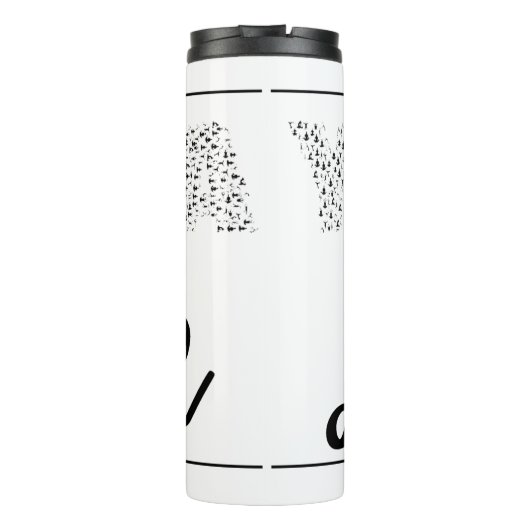 Yoga hydrokolf thermosbeker (Achterkant)