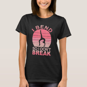 Yoga ik buig dus ik breek geen Yoga Lover Meditati T-shirt