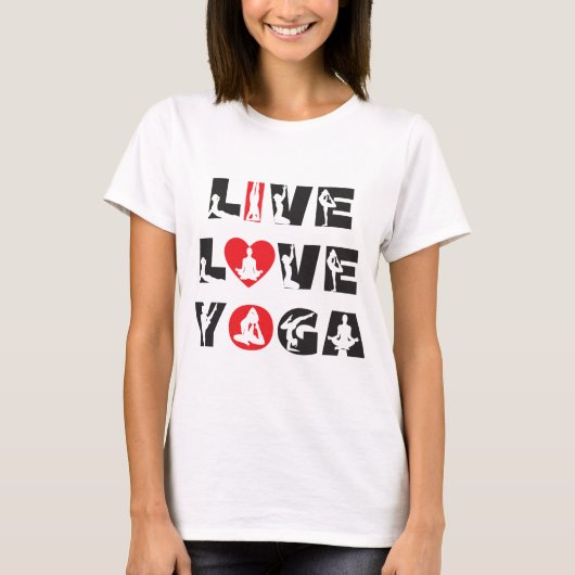 Yoga - Ik hou van Yoga T-Shirt (Voorkant)