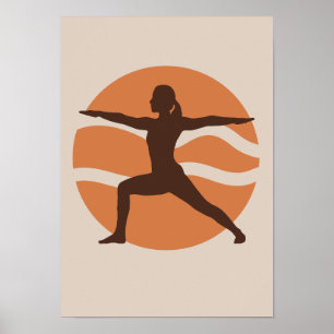 Yoga Illustratie - Ontspannen en Mindful ArtWork Poster