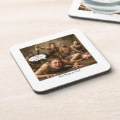 Yoga in de hel. bier onderzetter (Linkerzijde)