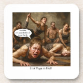 Yoga in de hel. bier onderzetter (Voorkant)
