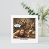 Yoga in de hel. kaart (Staand voorkant)