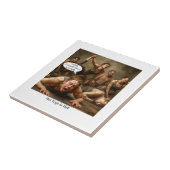 Yoga in de hel. tegeltje (Zijkant)