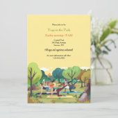 Yoga in het Park Kaart (Staand voorkant)