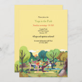 Yoga in het Park Kaart (Voorkant / Achterkant)