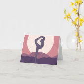 Yoga in Purple Kaart (Gele Bloem)