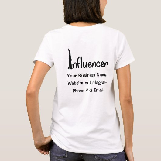 Yoga Influencer T-Shirt (Achterkant)