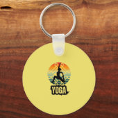 Yoga, innerlijke rust sleutelhanger (Voorkant)