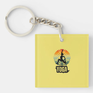 Yoga, innerlijke rust sleutelhanger