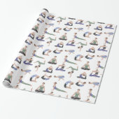 Yoga inpakpapier of cadeauverpakking (Uitgerold)